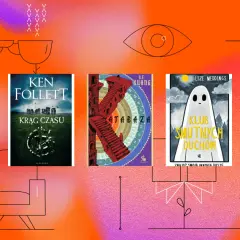 Kawa inspiruje do czytania. Obok okładki "Krąg czasu" z serii Ken Follett trylogia, "Atabaza" i "Klub smutnych duchów".