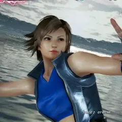 Anna Williams w Tekken 7, jak odblokować postacie. Zbliżenie na jej twarz i rękawicę.