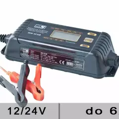 Inteligentna ładowarka akumulatorów żelowych 12V i 24V, z zaciskami. Dowiedz się, jak ładować akumulator żelowy 12v.