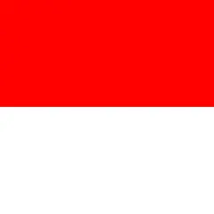 Flaga Monako i Indonezji, dwie czerwono-białe flagi, symbolizujące dumę narodową i bogatą historię.