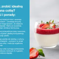 Idealna panna cotta z musem truskawkowym i miętą. Poznaj oryginalny przepis i triki na jej przygotowanie.