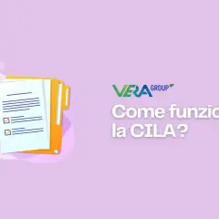 Documenti e cartellina gialla, con testo "Come funziona la CILA?". Utile per la manutenzione straordinaria.