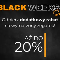 Black Weeks Sale! Odbierz dodatkowy rabat na wymarzony zegarek. Kod rabatowy na zegarek net czeka!