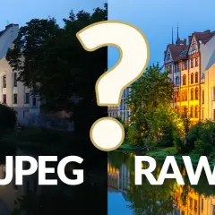 Porównanie zdjęć: po lewej JPEG, po prawej RAW. Zobacz, jak RAW wydobywa detale i kolory z tej samej sceny.