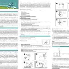 Test Combo Ag na grypę A/B i COVID-19/RSV. Zestaw do samokontroli, zawiera wymazówkę i probówkę.