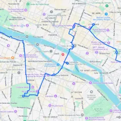 Circuit touristique paris à pied : une balade à travers les monuments emblématiques, de la Seine au Marais.