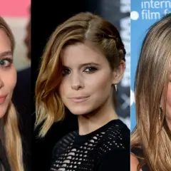 Trzy kobiety z różnymi odcieniami włosów, od jasnego blondu po ciemny blond. Jaki kolor pasuje do ciemnego blondu? Zobacz inspiracje.