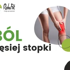 Ból gęsiej stopki – kobieta trzyma się za bolesne kolano.