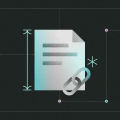 Documento con enlace, icono de firma y escaneo. Creación de modelos de firmas digitales.
