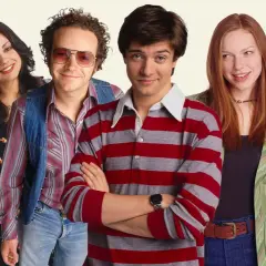 Här är rollistan i That '70s Show: Eric, Donna, Hyde, Kelso, Jackie och Fez. De är redo för ett nytt äventyr i Point Place.