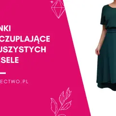 Eleganckie sukienki na wesele tuszujące brzuch, idealne dla puszystych. Zobacz modele wyszczuplające na kmkrawiectwo.pl.