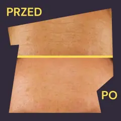 Przed i po: widoczne wygładzenie skóry, co pokazuje pozytywne kolagen do picia efekty.