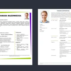 CV Tamary Mazowieckiej: doświadczona doradczyni klienta, zorientowana na satysfakcję klienta, z umiejętnościami komunikacyjnymi i znajomością angielskiego.