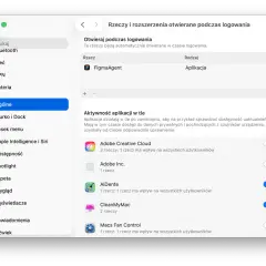 Ustawienia systemowe Maca: wyłącz niepotrzebne aplikacje w tle, by przyspieszyć MacBooka. Zobacz, co uruchamia się przy logowaniu.