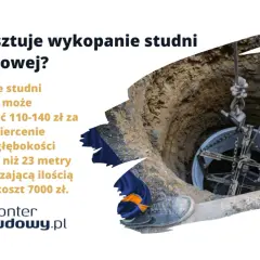 Ile kosztuje studnia głębinowa? Wiercenie studni głębokiej to koszt 110-140 zł/metr, a studni do 23m to ok. 7000 zł.
