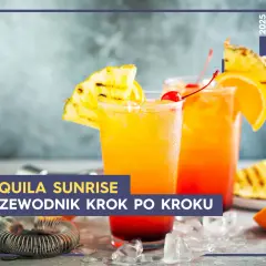 Tequila Sunrise przepis: dwa drinki z pomarańczą i wiśnią, ozdobione ananasem. Idealne na lato!