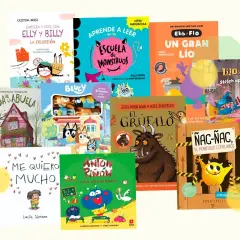 Colección de cuentos para niños de 5 años: "El Grufalo", "Nac-Nac, el monstruo comelibros", "Bluey" y más.