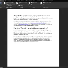 Wstawianie przypisu dolnego w programie Word.