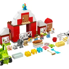 Lego Duplo Bauernhof Anleitung: Ein bunter Bauernhof mit Traktor, Tieren und Figuren lädt zum Spielen ein.