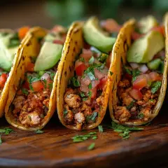 Pyszne taco z mielonym mięsem, awokado i pomidorami. Idealne, by dowiedzieć się, jak zrobić taco!