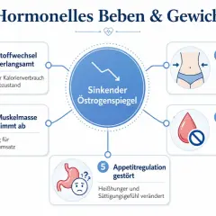 Spadek estrogenu wpływa na metabolizm, rozkład tłuszczu, masę mięśniową, insulinoporność i apetyt, co może być powodem, dlaczego nie mogę przytyć.