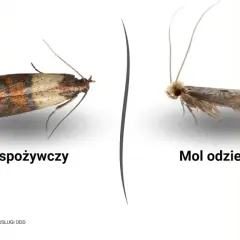 Mol spożywczy i odzieżowy – dwa rodzaje nocnych motyli, które mogą zagrażać Twoim zapasom i garderobie.