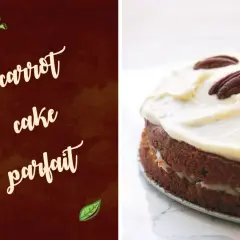 Un gâteau aux carottes moelleux, recouvert d'un glaçage onctueux et garni de noix de pécan. Le glaçage carrot cake est parfait.