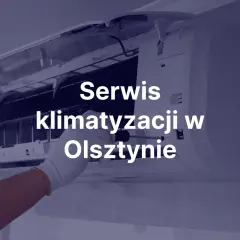 Ręka w białej rękawiczce naprawia klimatyzację.