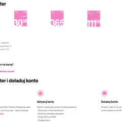 T-Mobile oferta dla przenoszących numer: wybierz starter z pakietem 30 GB za 30 zł lub 111 GB za 5 zł. Aktywuj kartę i doładuj konto.