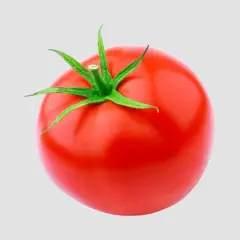 Soczysty, czerwony pomidor dla niemowlaka, gotowy do podania.