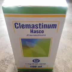 Opakowanie leku Clemastinum Hasco w syropie 100 ml.