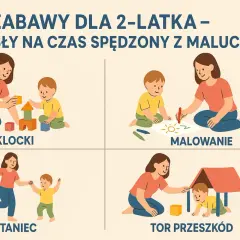 Pomysły na zabawy z 2 latkiem: budowanie z klocków, malowanie, taniec i tor przeszkód. Radość i rozwój malucha!