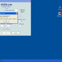 Błąd interfejsu w VCDS-Lite. Program VCDS-Lite wyświetla komunikat o błędzie 31 podczas testowania portu, sugerując kontakt z dostawcą sprzętu.