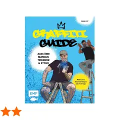 Illustration eines Graffiti-Guides mit zwei Männern, die Sprühdosen halten.