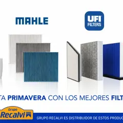 Filtros de habitáculo de diversas marcas. Pregúntate cada cuanto cambiar filtro habitaculo para un aire limpio en primavera.