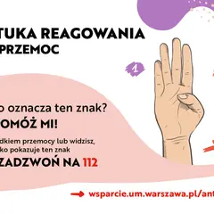 Sztuka reagowania na przemoc: znak "Pomóż mi" w języku migowym. Jeśli widzisz przemoc, reaguj!