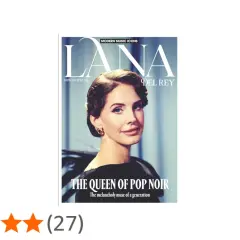 Omslag till en bok om Lana Del Rey, "The Queen of Pop Noir".