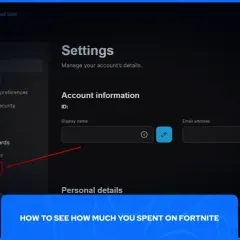 Kliknij "Transactions", aby sprawdzić, jak sprawdzić ile wydałem na Fortnite.