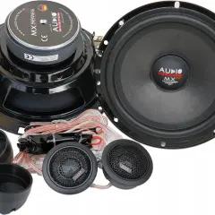 Zestaw głośników Audio System MX EVO, idealny do ulepszenia fabrycznych głośników w Opel Astra H. W komplecie woofery, tweetery i okablowanie.