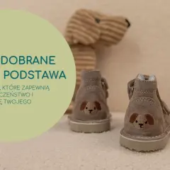 Jak dobrać buty dla dziecka? Te urocze buciki z pieskiem zapewnią komfort i zdrową postawę malucha.