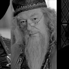 Trzy portrety: Maggie Smith, Richard Harris i Alan Rickman. Wspaniali harry potter aktorzy którzy nie żyją.