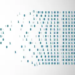 Cyfry 0 i 1 tworzą wzory, ilustrując, jak działa system binarny, podstawę cyfrowego świata.