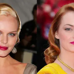 Dos mujeres con peinados años 20: una rubia con ondas marcadas y otra pelirroja con rizos elegantes.