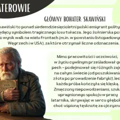 Siedemdziesięcioletni Skawiński, tułacz i żołnierz, szuka spokoju w pracy latarnika, skrywając tęsknotę za ojczyzną.