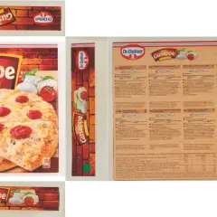Pizza Giuseppe 4 Cheese, gotowa do pieczenia, z chrupiącym spodem i miękkim wnętrzem.