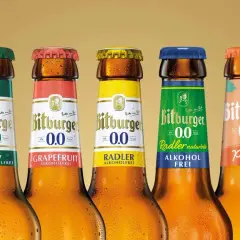 Bitburger 0,0% in verschiedenen Sorten: Pils, Herb, Grapefruit, Radler, Radler naturtrüb, Peach und Pineapple. Der geringe Zuckergehalt macht sie zur leichten Wahl.