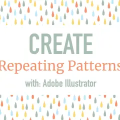 Apprenez comment créer un motif sur Illustrator avec des gouttes colorées.
