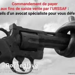 Un revolver noué symbolise un commandement de payer aux fins de saisie vente. 4 conseils d'un avocat pour vous défendre.