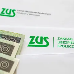 ZUS i polskie banknoty 100 zł.