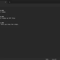 A text editor shows a sample SRT file, demonstrating how to create an SRT file on Mac with numbered subtitles and timestamps.